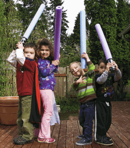 Kids lessons for lightsabers