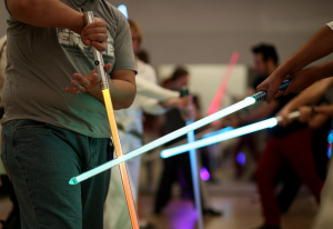 Light sabers in action