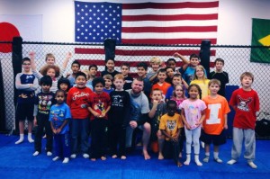 Naperville Karate teacher and students